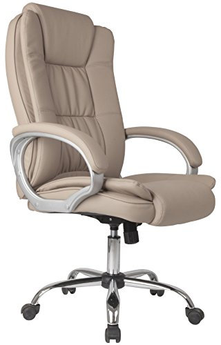 Venta Stock Confort 2 - Sillón de oficina elevable y reclinable, piel sintética, color taupe