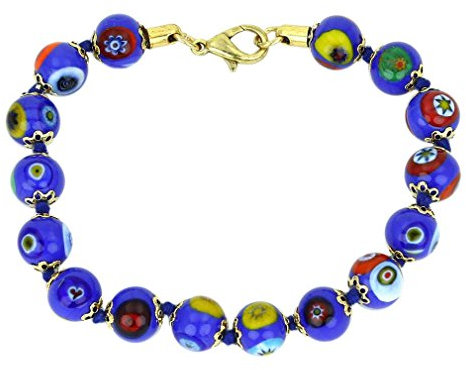 Glass Of Venice Pulsera Mosaico Murano - Azul
