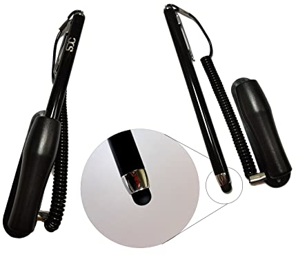 SDC Touchpen mit Halterung Stylus für kapazitive Touchscreen Monitore, Tablets und Smartphones
