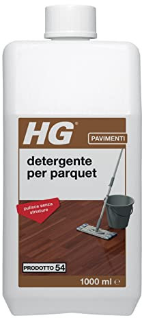 HG Detergente per Parquet (HG 54) - Formula Concentrata per la Pulizia Regolare di Pavimenti in Parquet Laccati - Confezione da 1 Litro (220100108)