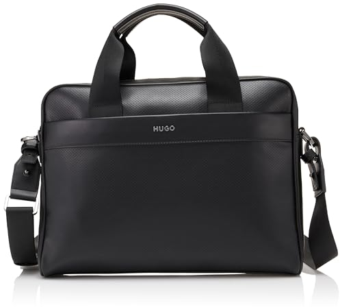 HUGO Herren Deron Doc Case Aktentasche, Schwarz-Black Pepper