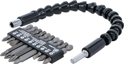 BGS Diy 20804 | Bit-Satz mit flexibler Welle | Antrieb Außensechskant 6,3 mm (1/4) | 11-tlg.