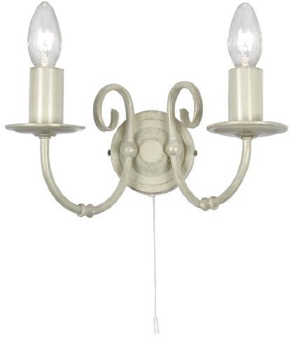 Tuscany Double Wall Light Ivory / Cream Painted Finish