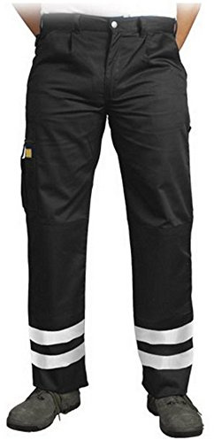 Arbeitshose mit Reflektionsstreifen Gr. 60, der EN471, Warnhose