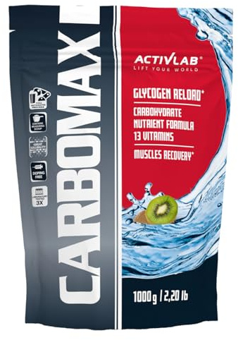 Activlab CARBOMAX 1000g, Kohlenhydrat mit Vitaminen, Energie und Glykogenauffüllung, für Training, Regeneration nach intensivem körperlichem Training, Kiwi