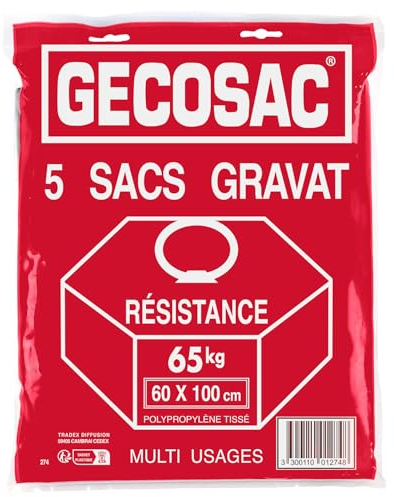 Sacs Gravats Levée de Charge 65 Kg, Universel, 60 x 100 cm