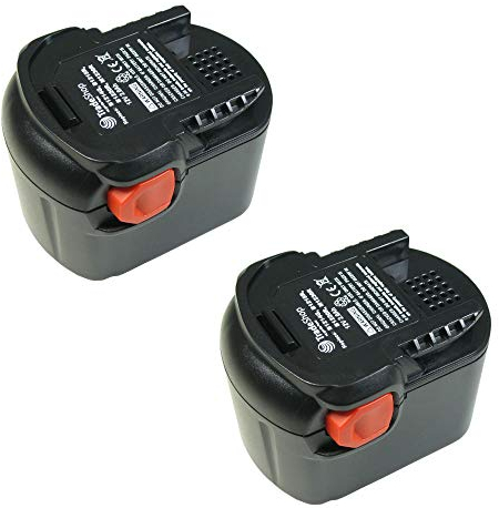 Lot de 2 batteries Ni-MH haute performance - 12 V - 2000 mAh - Remplace 0700980320, B-1215-R, B-1220-R, M-1230-R pour B-1214-G B-1215-R B-1220-R BS12G BSB12G BSB12STX BSS120-R 2RW GBS. AA12V M-1230-R