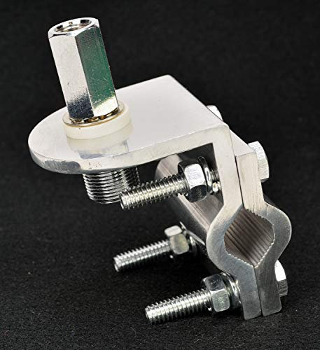 WORKMAN BRV1 DOUBLE GROOVE CB RADIO ANTENNA MIRROR MOUNT W/ SO239 STUD