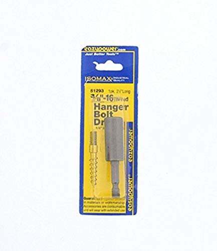 Eazypower 81293 3/8 -16 Thread Hanger Bolt Driver (1 Pack)