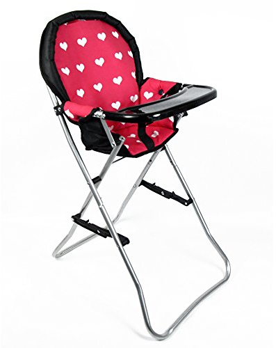 The New York Doll Collection A166 18 Puppenhochstuhl, Pink