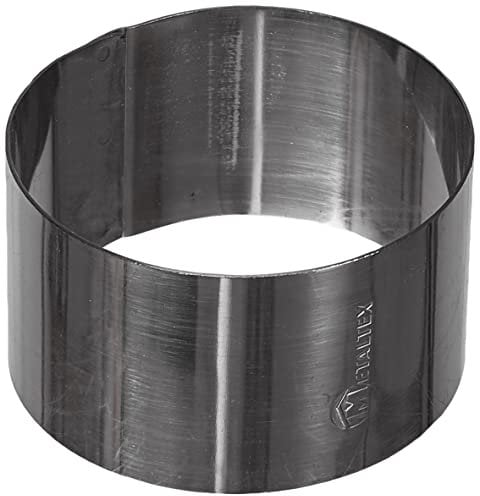 Metaltex Edelstahl-Backform, Rechteckig, 80 x 45 mm, Silber, Modern, Ofenfest, Antihaftbeschichtung, Spülmaschinenfest