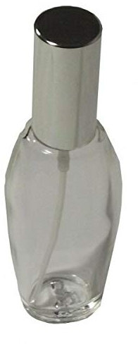 5 Flakon leer 30 ml mit Zerstäuberpumpe und Kappe Silber Meliha