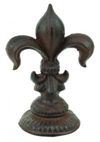 Cast Iron Fleur de Lis Doorstop