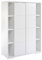 Schardt 068615202 2-türiger Kleiderschrank Maximo, mit zwei Seitenregalen, weiß