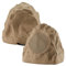 Theater Solutions 2R4S Outdoor Sandstone Rock 2 Speaker Set for Yard Patio Pool Spa