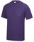 Just Cool Mens Performance Plain T-Shirt (S) (Purple)