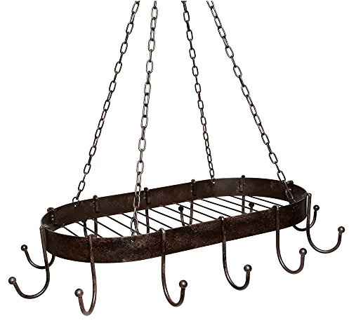 Ambiente Haus 95225 Eisen Topfhänger 57 cm antikbraun