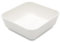 Harfield Small White Square Dishes Bowls (Pack of 4) Reusable Virtually Unbreakable Polycarbonate