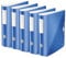 Leitz Qualitäts-Ordner 180° Active WOW, 5er Pack, A4, Breit, Abgerundeter Rücken, 8,2 cm breit, Gummibandverschluss, Leichtes Polyfoam, Plastik-Ordner, WOW Serie, Blau, 11060036
