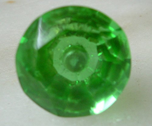 Tiny Green cut glass drawer & cupboard pulls door cabinet knobs 22 mm