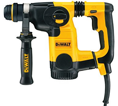 DeWalt D25323K-QS - Martillo ligero combi con motor vertical de 800 W, 26 mm 2, 8 J SDS Plus AVC y maletín