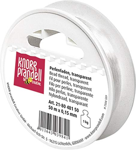 Perlonfaden 0,15mm 50m, Durchsichtig