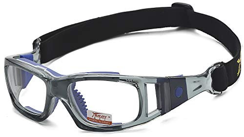 PELLOR Gafas de Deporte, Adultos Niño Gafas Protectoras Gafas de Seguridad Deportiva Adjustable para los Amantes de Fútbol Baloncesto Tenis