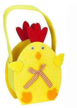 260271 Ostertasche Küken, Oster Geschenktasche, Filztasche, 1 Stück