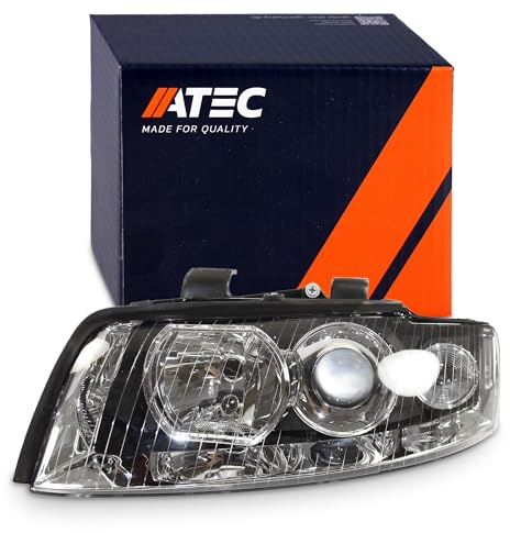 ATEC Germany 1x Hauptscheinwerfer vorne links D1S / H7 Frontscheinwerfer ohne Stellmotor, Kompatibel mit A udi A4 B6 (8E2), A4 B6 Avant (8E5)