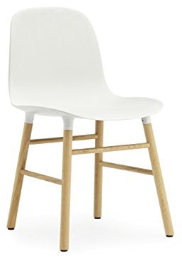Normann Copenhagen Form Stuhl Gestell Eiche, weiß Gestell Eiche Natur 48x80x52cm