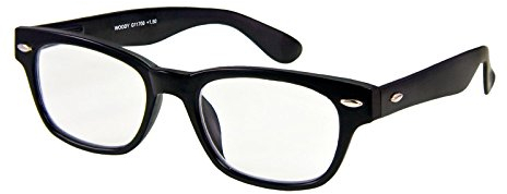 I NEED YOU Lesebrille Woody / +1.50 Dioptrien/Schwarz, 1er Pack