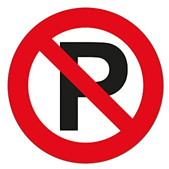 Carpoint Aufkleber Parken verboten