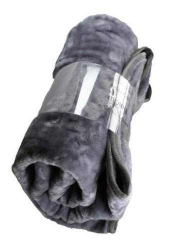 Other Soft Warm Mink Faux Fur Fleece Sofa throw over bed spread blanket 3 size (GREY, KING SIZE 200 x 240)