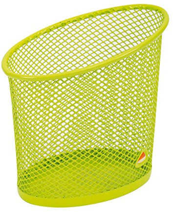 Alba MESHCUP V Pot à Crayons en Métal Mesh Vert Anis