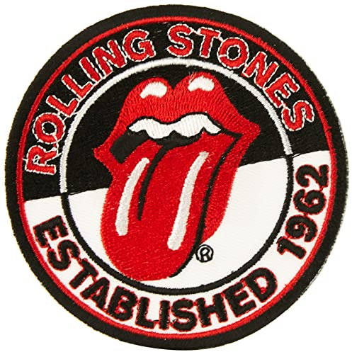 Rockoff Trade RSPAT03 Flicken mit Standard-Motiv „The Rolling Stones Est. 1962“, zum Aufbügeln