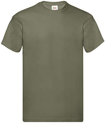 Fruit of the Loom Men's Original T. T-Shirt, Classic Olive, Small
