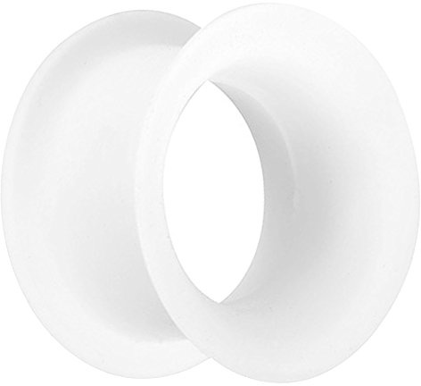 Piersando Flesh Tunnel Ohr Plug Piercing Ohrpiercing Double Flared Flexibel Silikon Dünner Rand