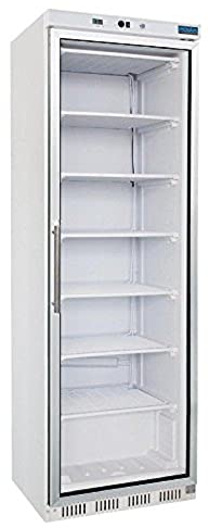 Polar Refrigeration C-Series 500W Glass Door Display Freezer 365 Litre, White, -20°C to -10°C, 1855(H)x600(W)x620(D)mm, Energy Rating C, 6 Shelves, R290 | CB921
