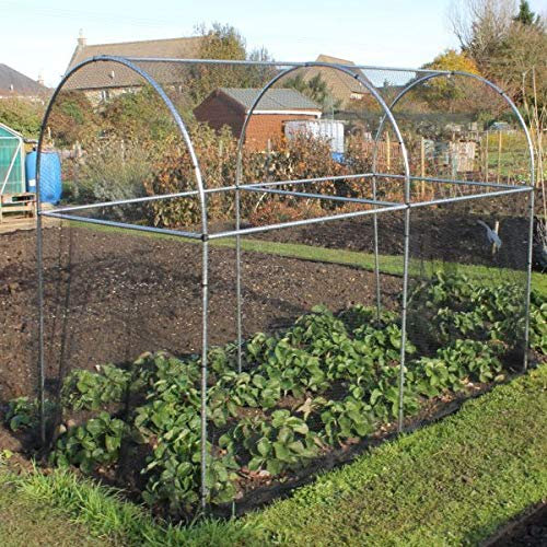Gardening Naturally Tall Domed Fruit Vegetable Garden Cage Frame - Various (2.4m Long)