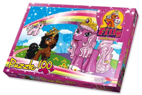 Noris 606037371 - Filly Unicorn - Auf dem Weg, 100 Teile Puzzle
