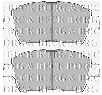 Borg & Beck BBP1728 Front Brake Pads To Fit Toyota Yaris Celica 99-