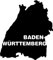 blattwerk-design KFZ-Aufkleber, Baden-Württemberg, Bundesland, Bundesländer, Deutschland, Fahrzeug-Aufkleber, Auswahl (M070 Schwarz)