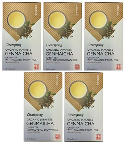 CLEARSPRING GENMAICHA GREEN TEA 20 TEA BAGS (PACK OF 5)