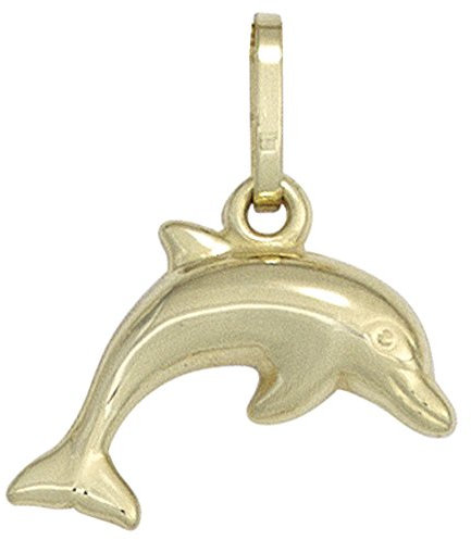 Jobo Kinder-Anhänger Delfin aus 8 Karat 333 Gold 11 mm