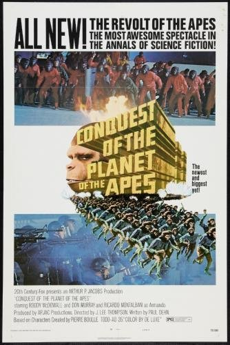 Conquest Of The Planet Of The Apes Movie Poster 28 cm 43 27,9 x 43,2 cm