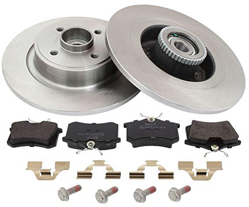Mapco 47172 Bremsensatz Bremsscheiben mit Bremsbeläge Hinterachse | Kompatibel mit: RENAULT MEGANE I Grandtour, MEGANE Scenic, SCÉNIC I Großraumlimousine