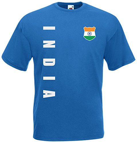 Indien T-Shirt Trikot Wunschname Nummer India Fanshirt Fussball WM