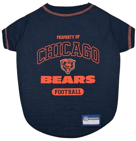 NFL Chicago Cubs Dog T-shirt Small. - Licensed Shirt for Pets Team Colored with Team Logos- Premium Stretchable Materials for the comfort of your Dog & Cat