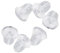SODIAL Lot de 100 Poussoir Poussette Embout Clous d'Oreilles appret 4mm