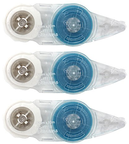 Plus Tape Glue Norinopoddo Refill Tape Firmly Pasted 6mm × 10m × 3 Pieces 38-912